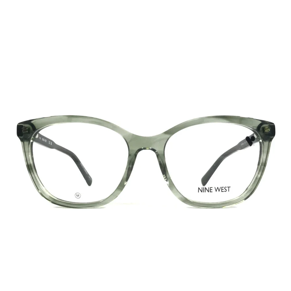 Nine West Eyeglasses Frames NW5245 318 Olive Green Cat Eye Full Rim 53-17-140